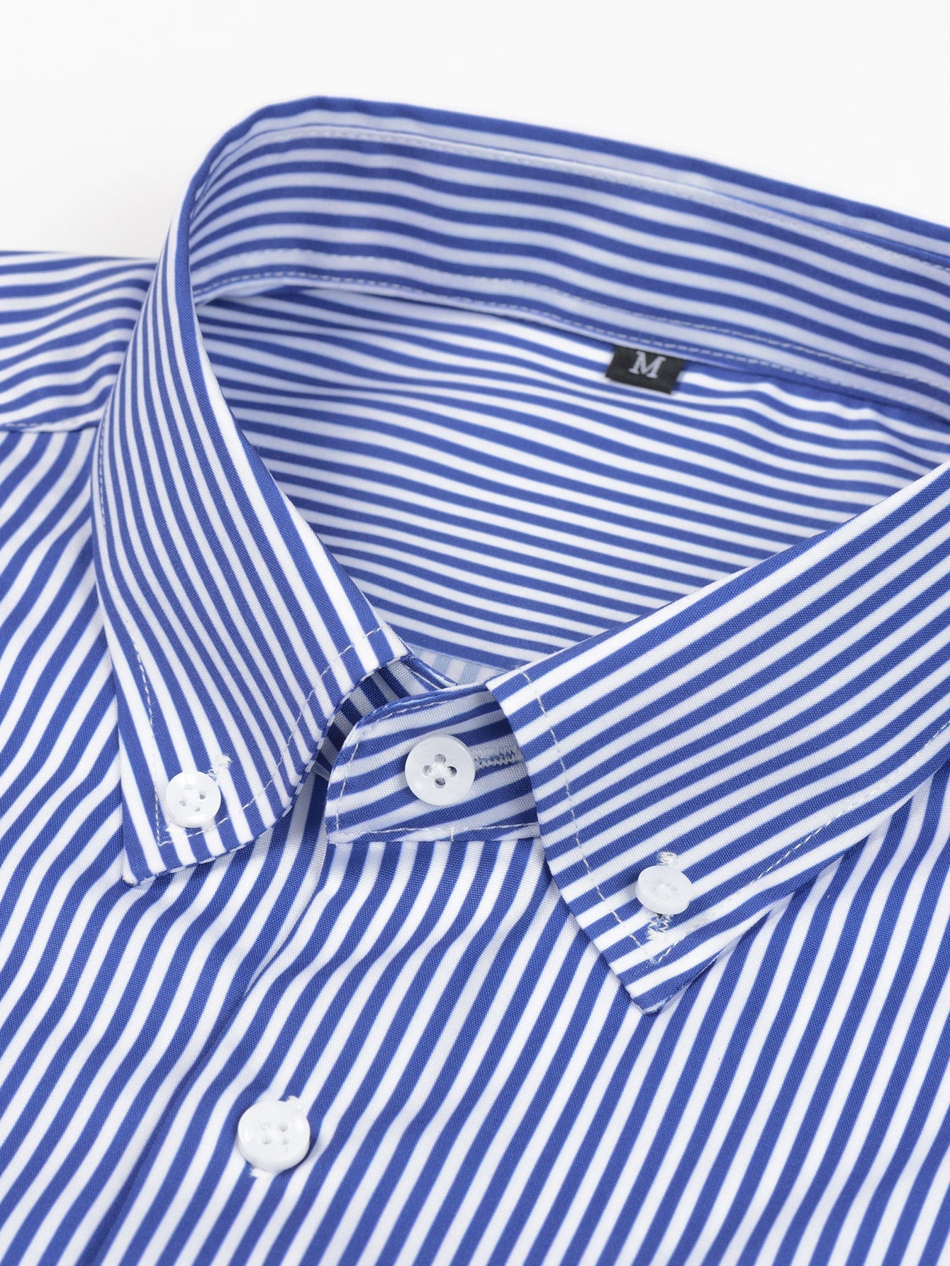 Chemise à rayures à manches longues et boutons & pantalon à taille élastique