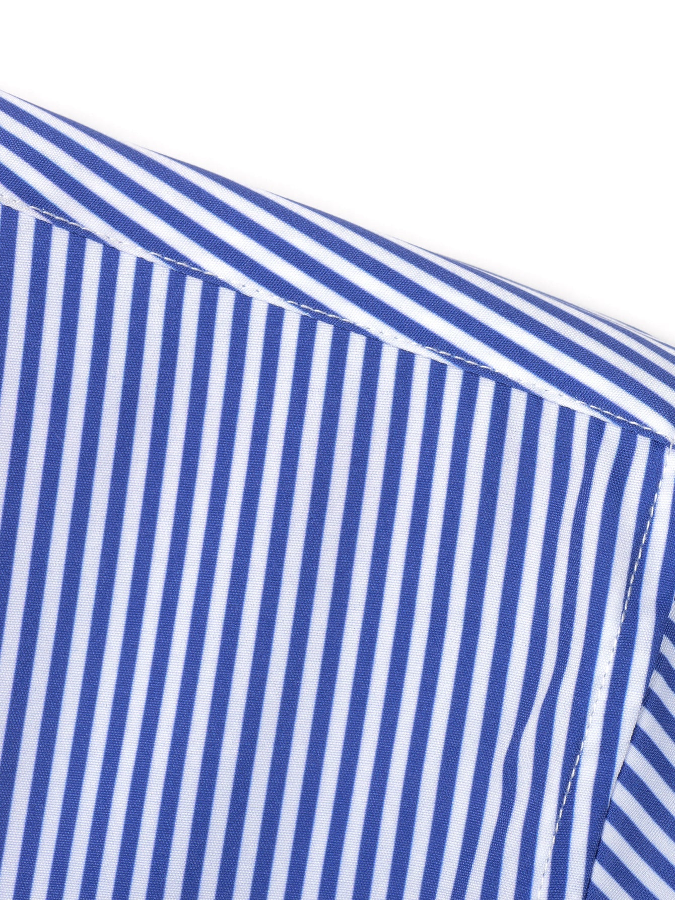 Chemise à rayures à manches longues et boutons & pantalon à taille élastique
