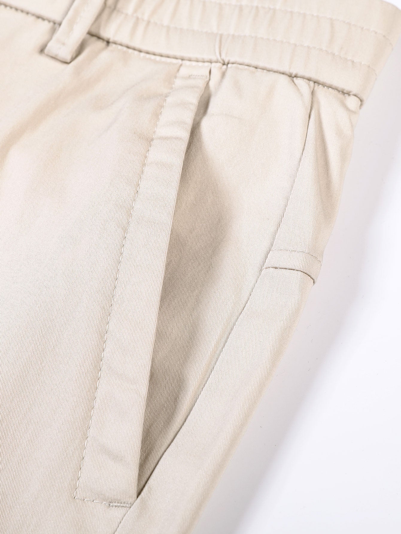 Pantalon à taille élastique et jambes droites