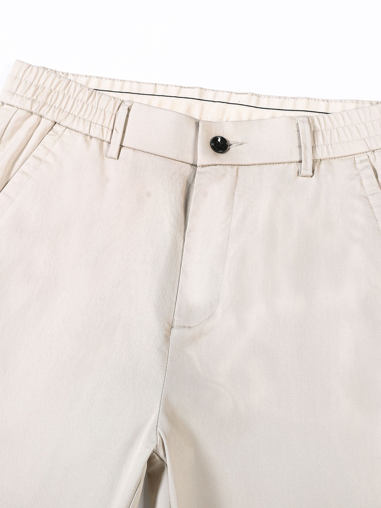 Pantalon à taille élastique et jambes droites