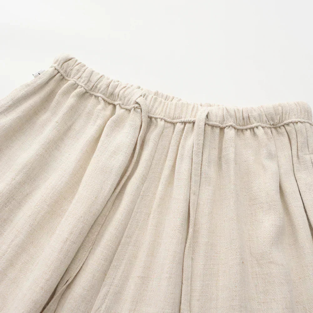 Pantalon slim en lin