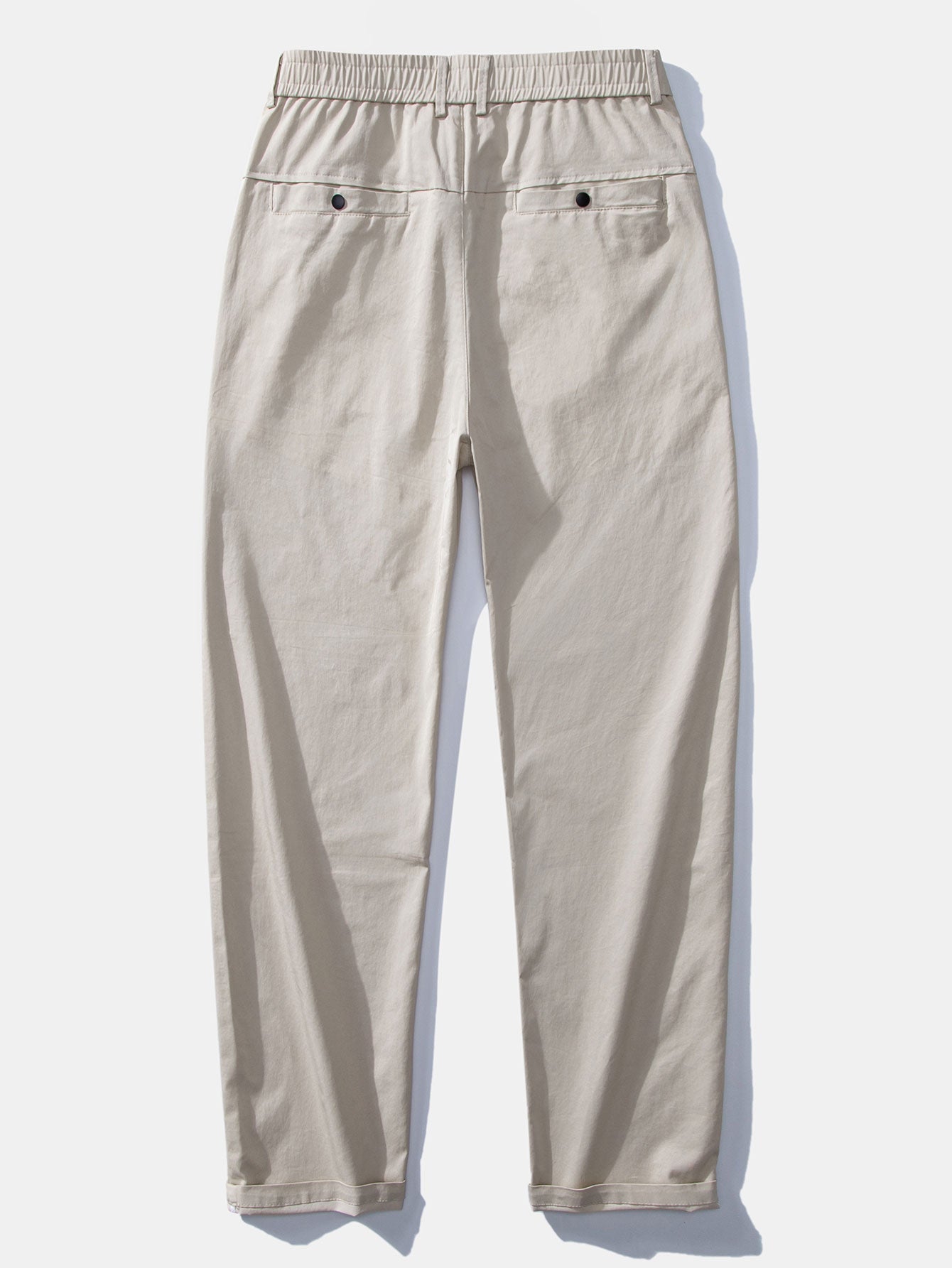 Chemise à rayures à manches longues et boutons & pantalon à taille élastique