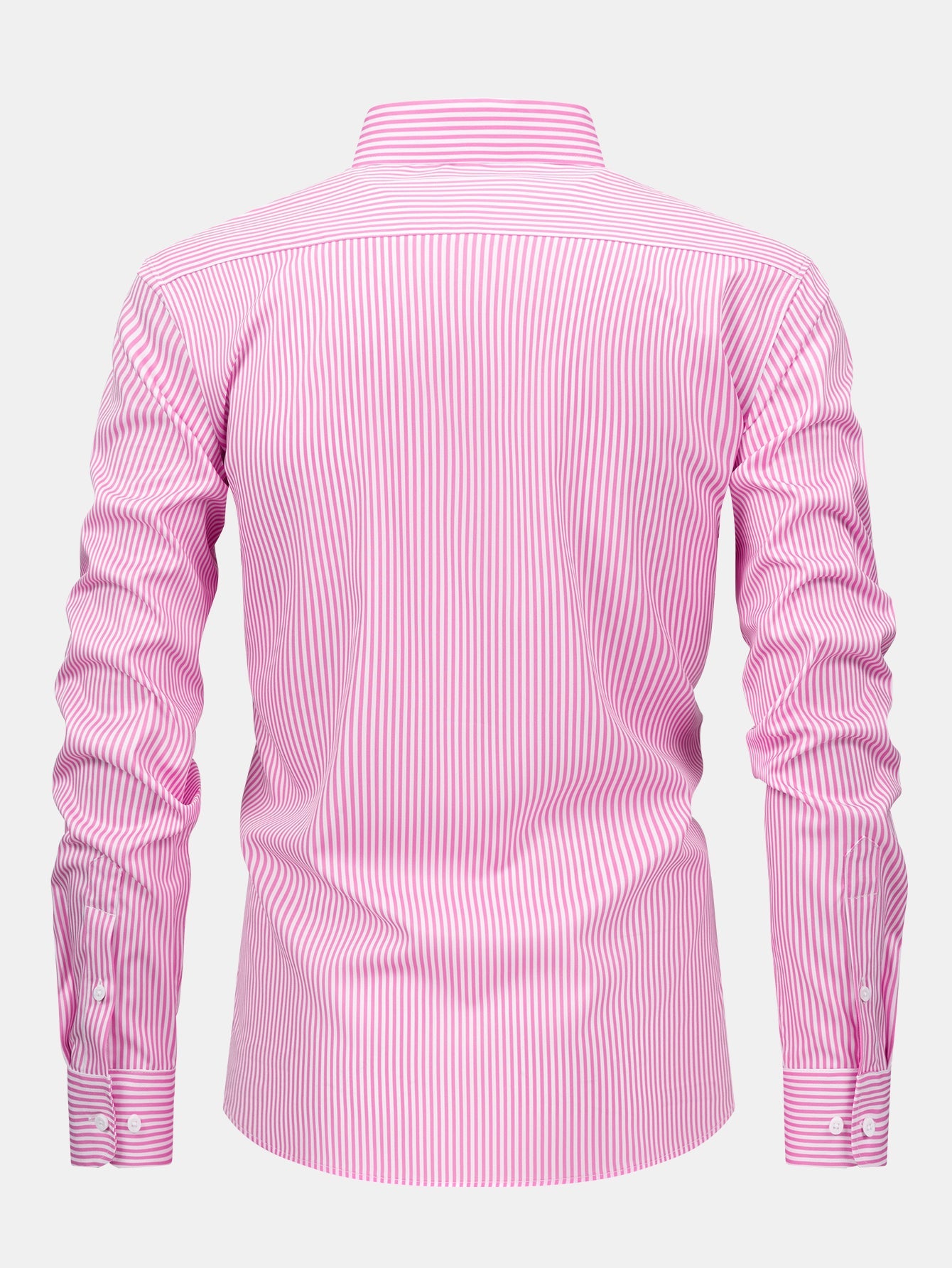 Chemise à rayures à manches longues et boutons & pantalon à taille élastique
