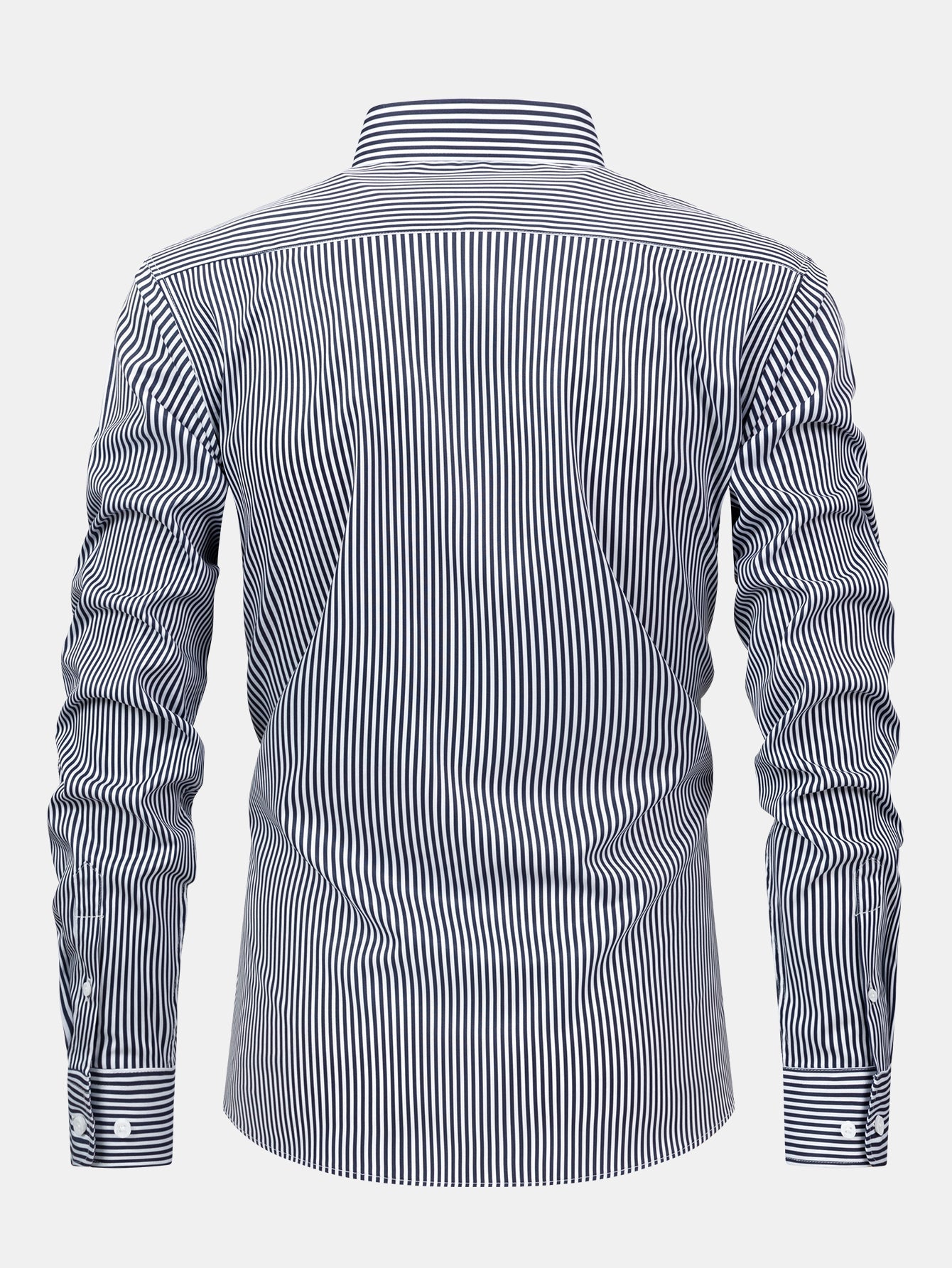 Chemise à rayures à manches longues et boutons & pantalon à taille élastique