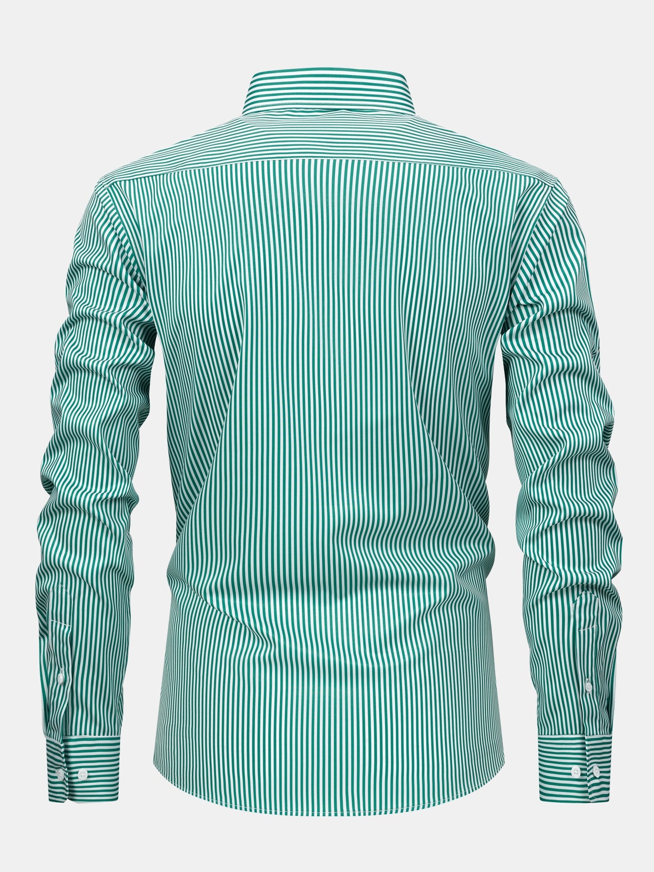 Chemise à rayures à manches longues et boutons & pantalon à taille élastique