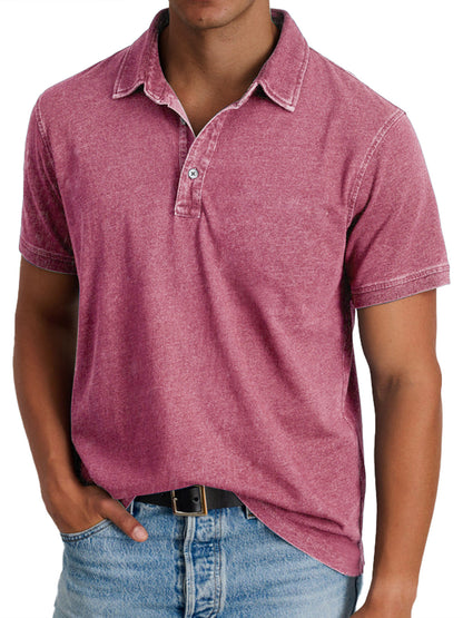 Polo avec collier pour hommes
