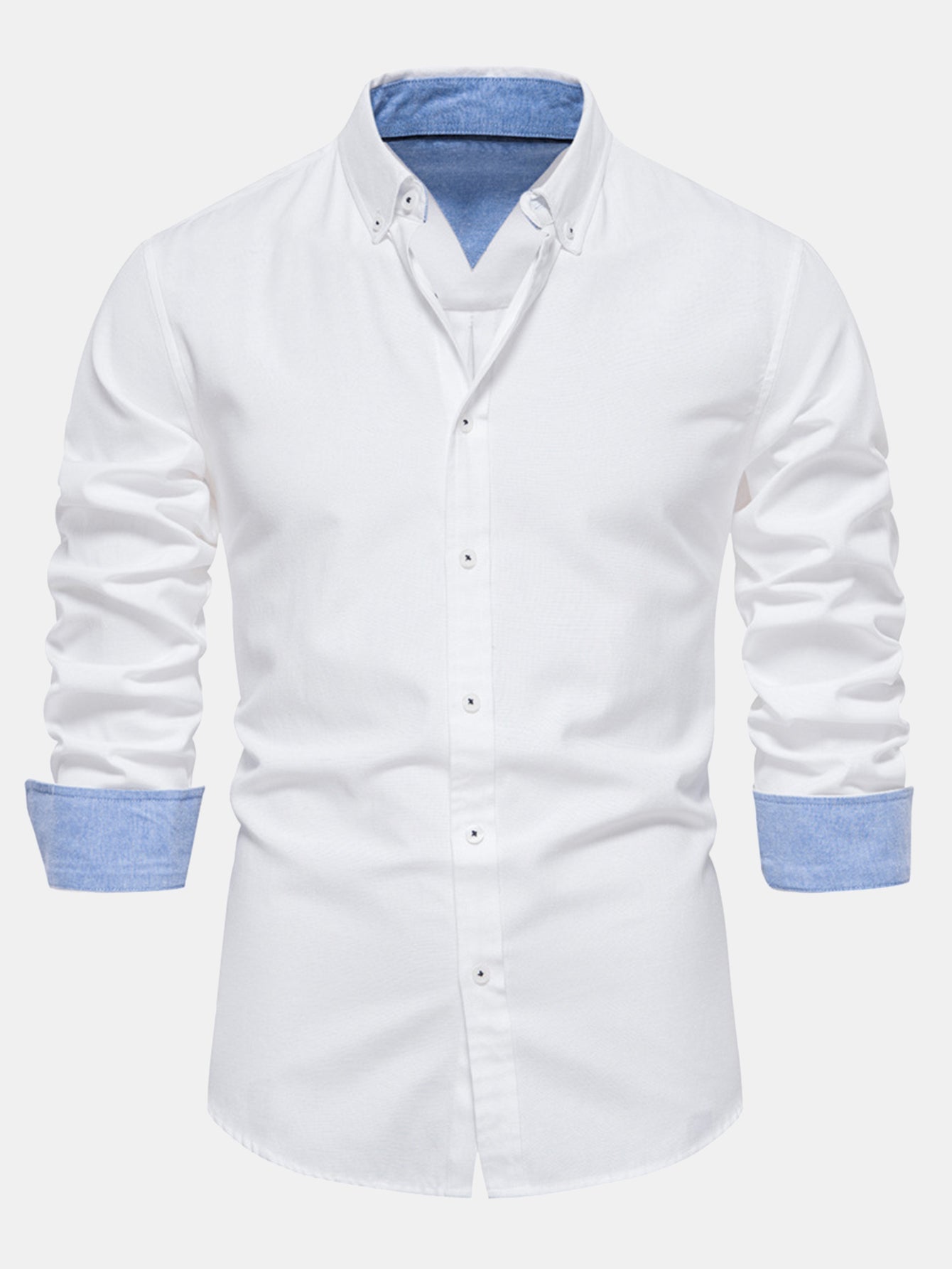 Chemise Oxford à manches longues et boutonnée