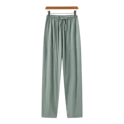 Pantalon slim en lin
