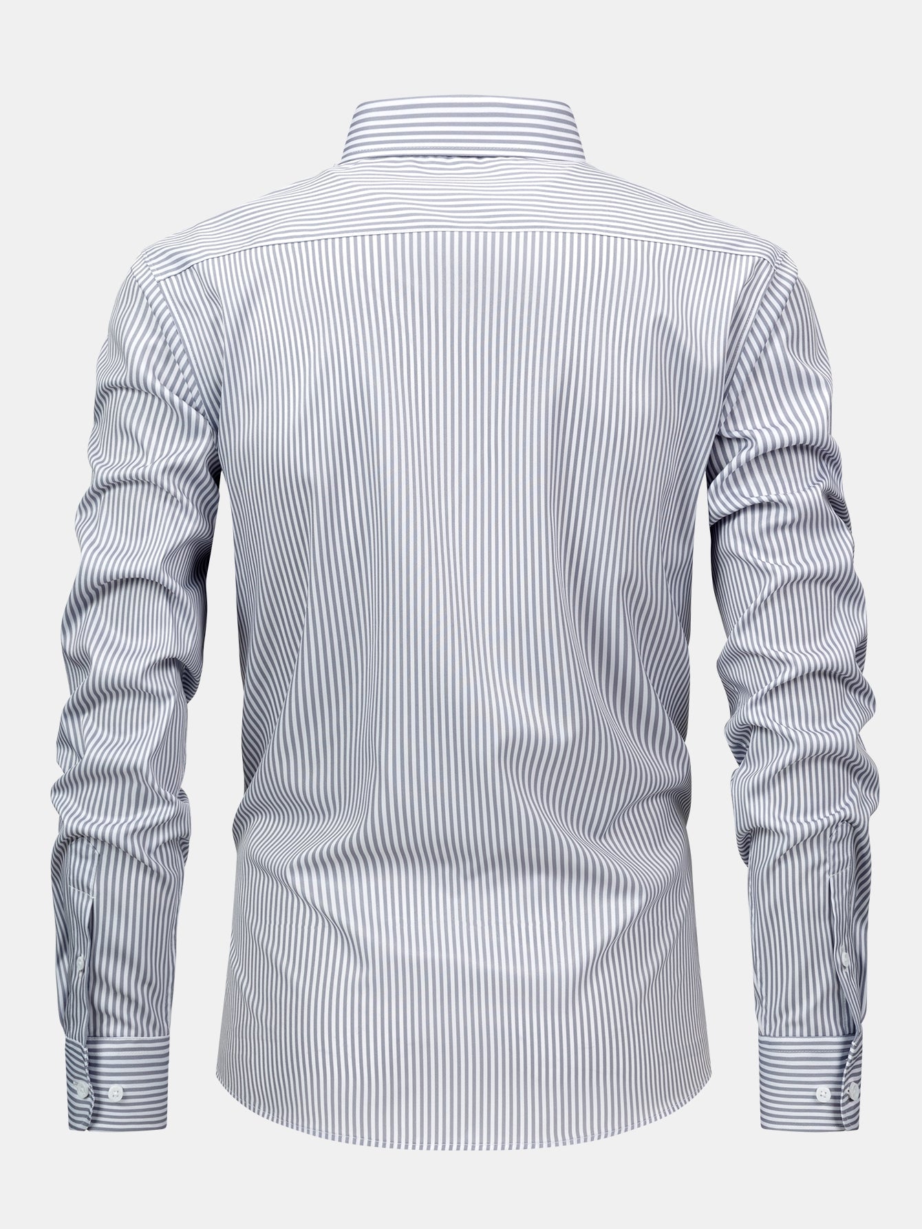 Chemise à rayures à manches longues et boutons & pantalon à taille élastique