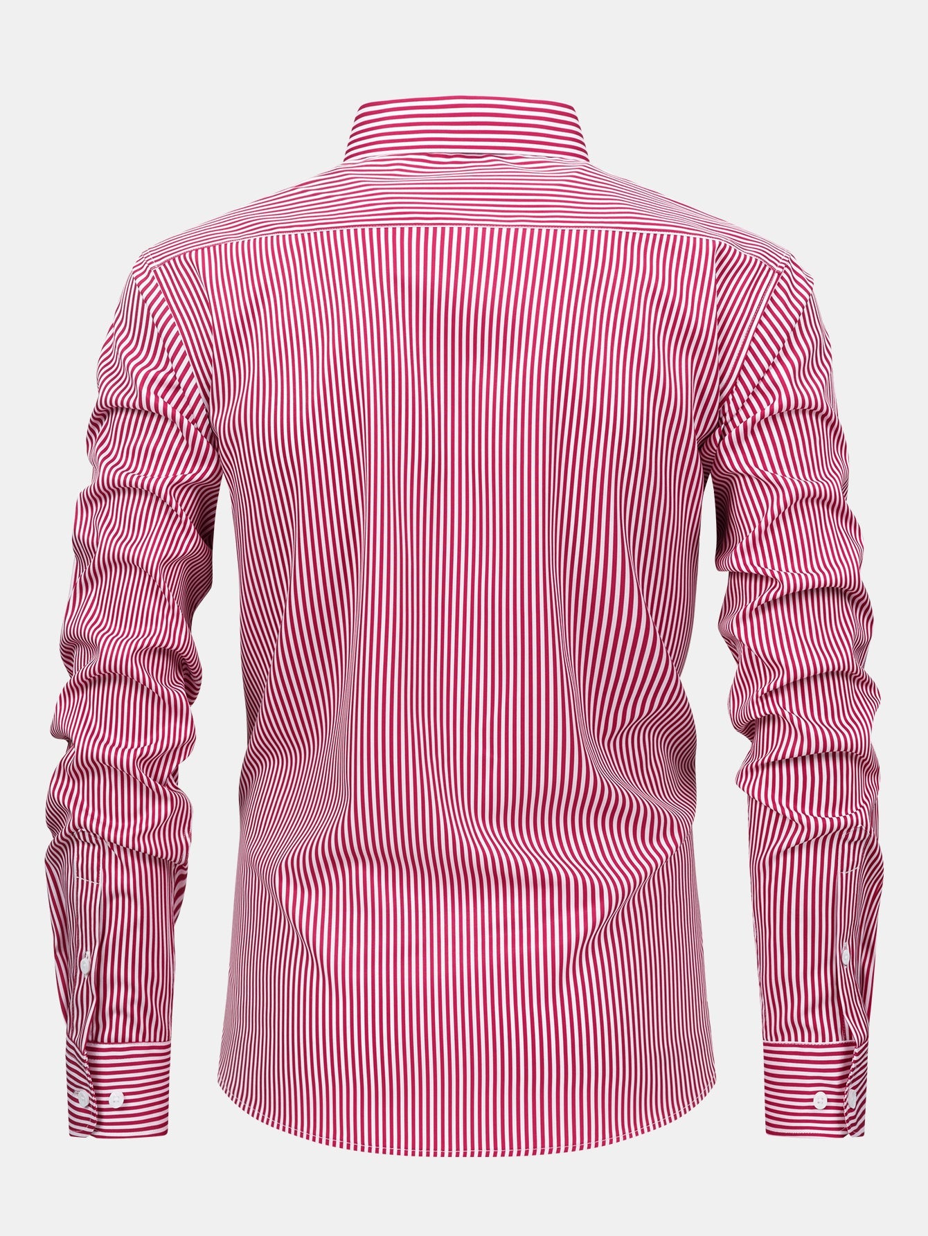 Chemise à rayures à manches longues et boutons & pantalon à taille élastique