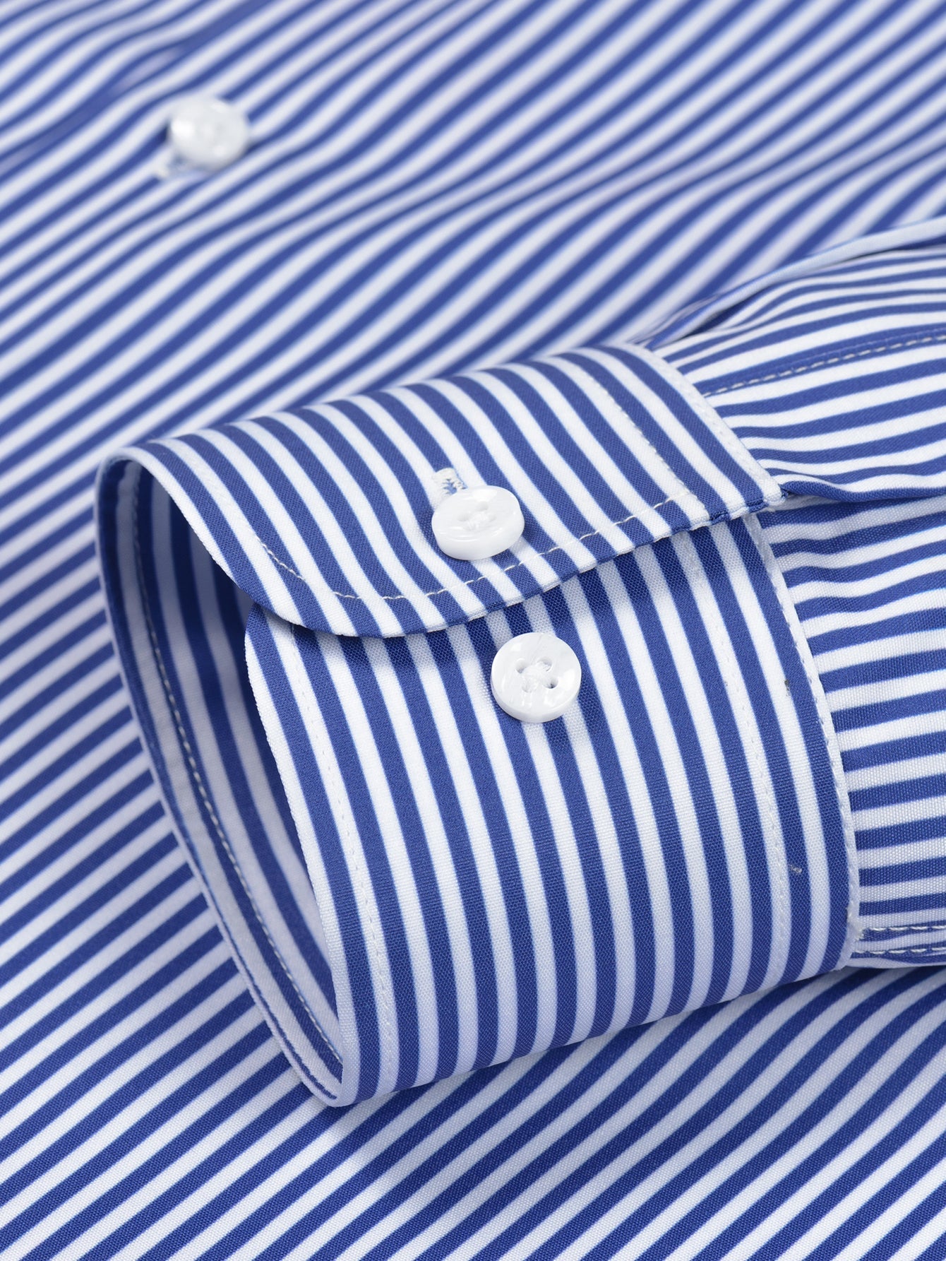 Chemise à rayures à manches longues et boutons & pantalon à taille élastique