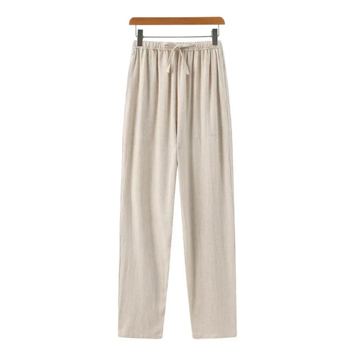 Pantalon slim en lin