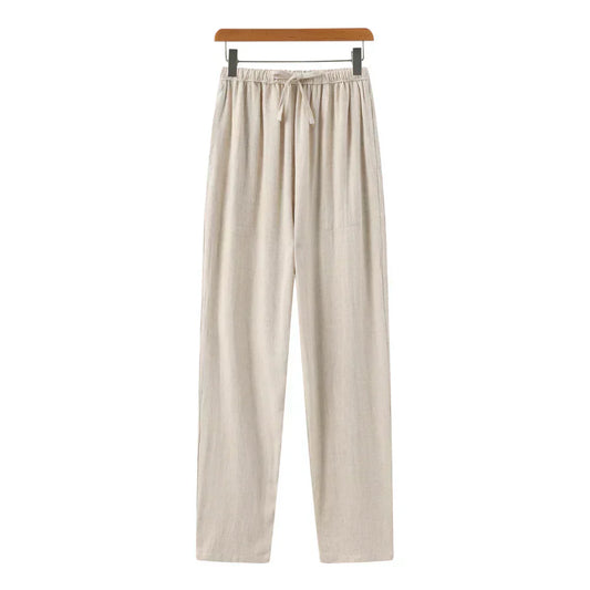 Pantalon slim en lin
