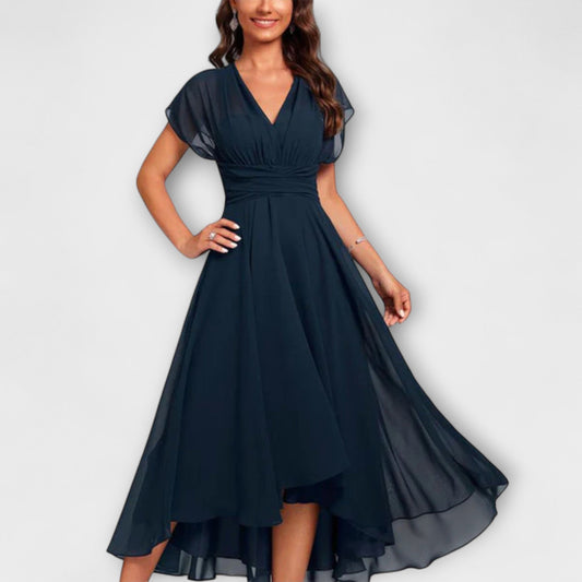 Kaloa™ | Robe de soirée fluide avec décolleté en V