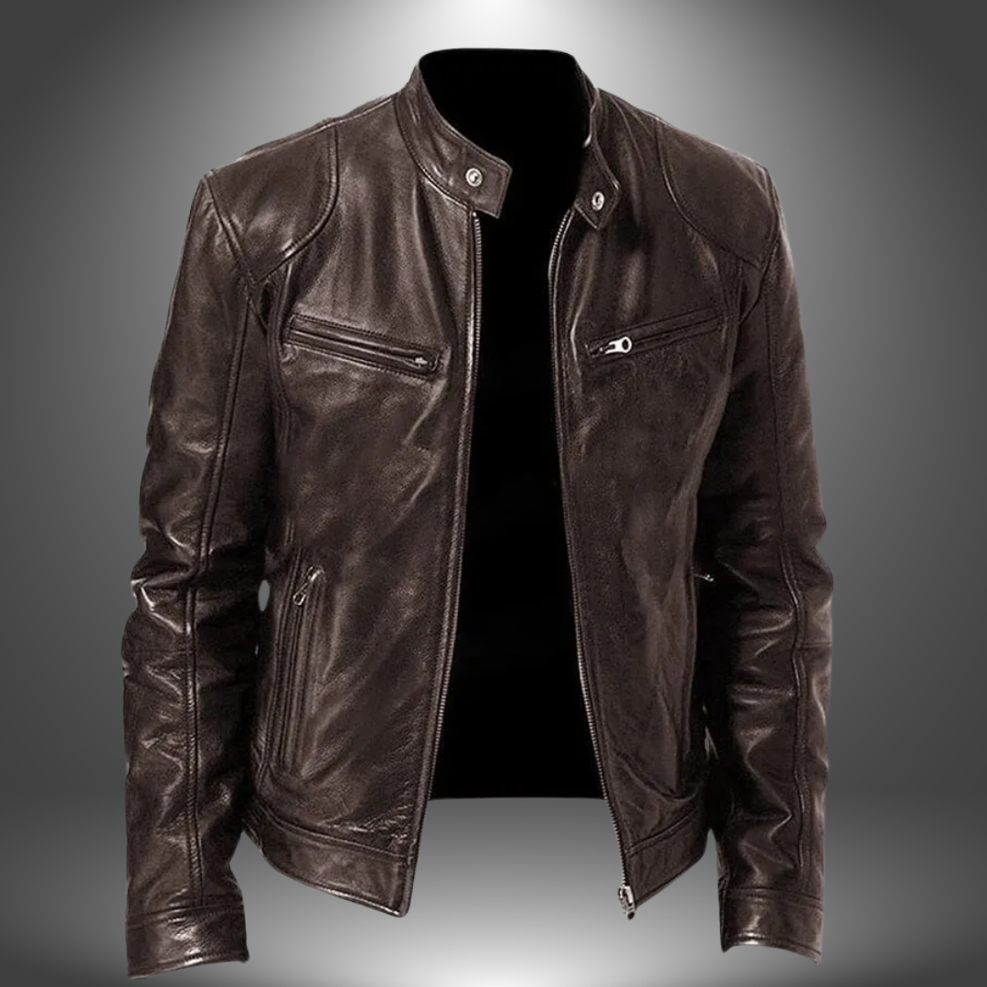 Veste en cuir artisanal pour homme