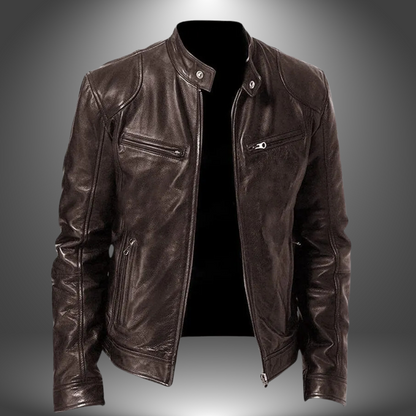 Veste en cuir artisanal pour homme
