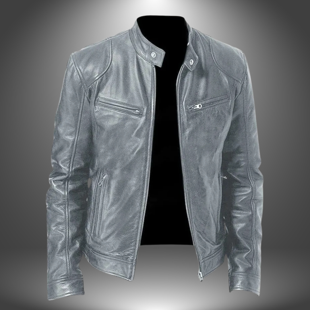 Veste en cuir artisanal pour homme