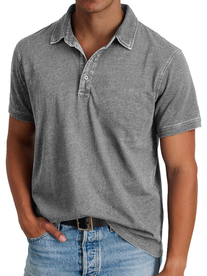 Polo avec collier pour hommes