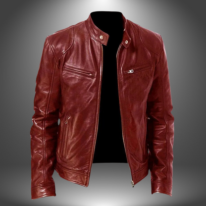 Veste en cuir artisanal pour homme