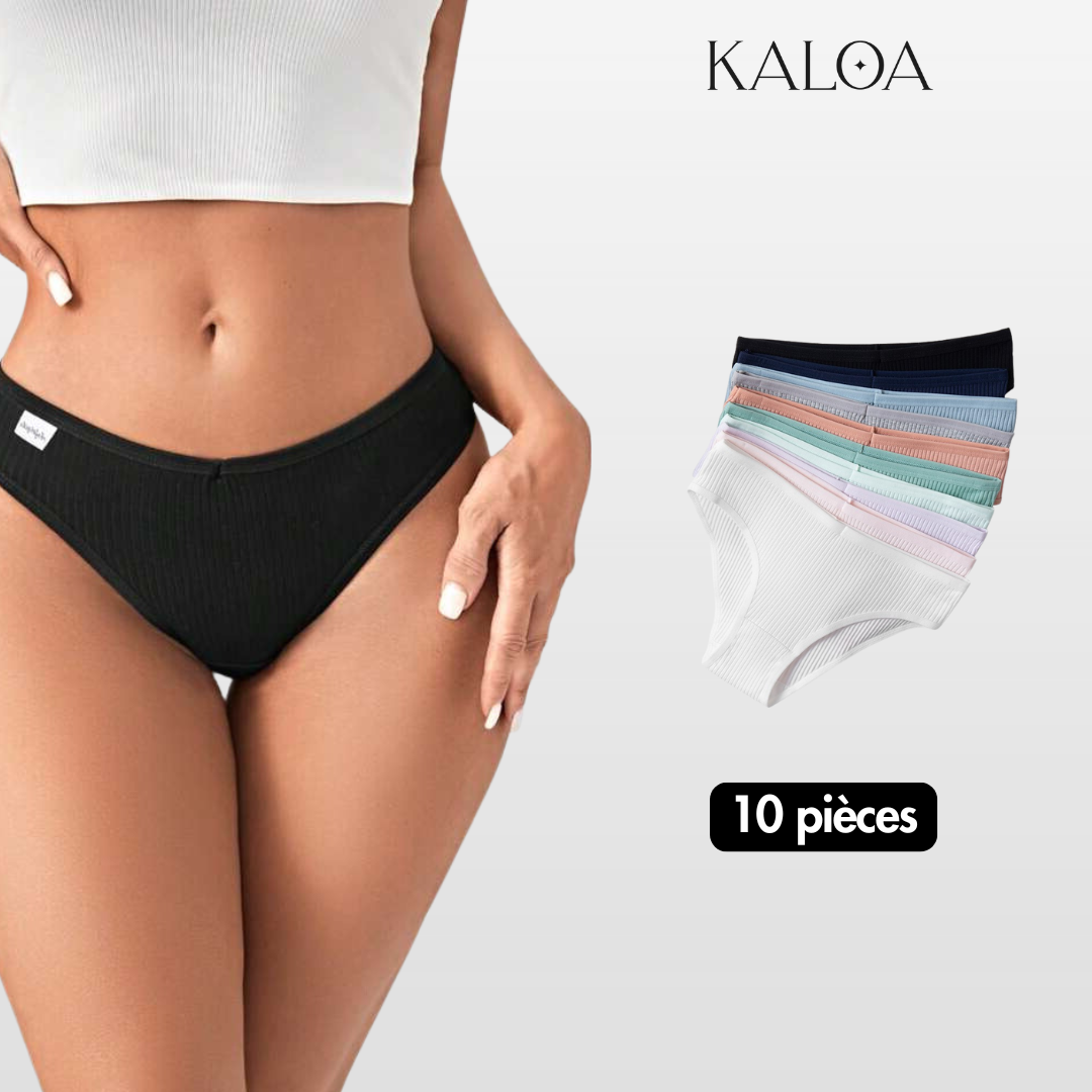 10 Culottes Antibactériennes Super Confortables en Coton Premium