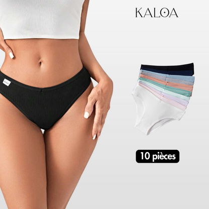 10 Culottes Antibactériennes Super Confortables en Coton Premium
