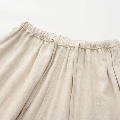 Pantalon slim en lin