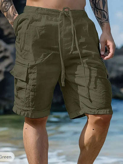 Short respirant à taille élastique