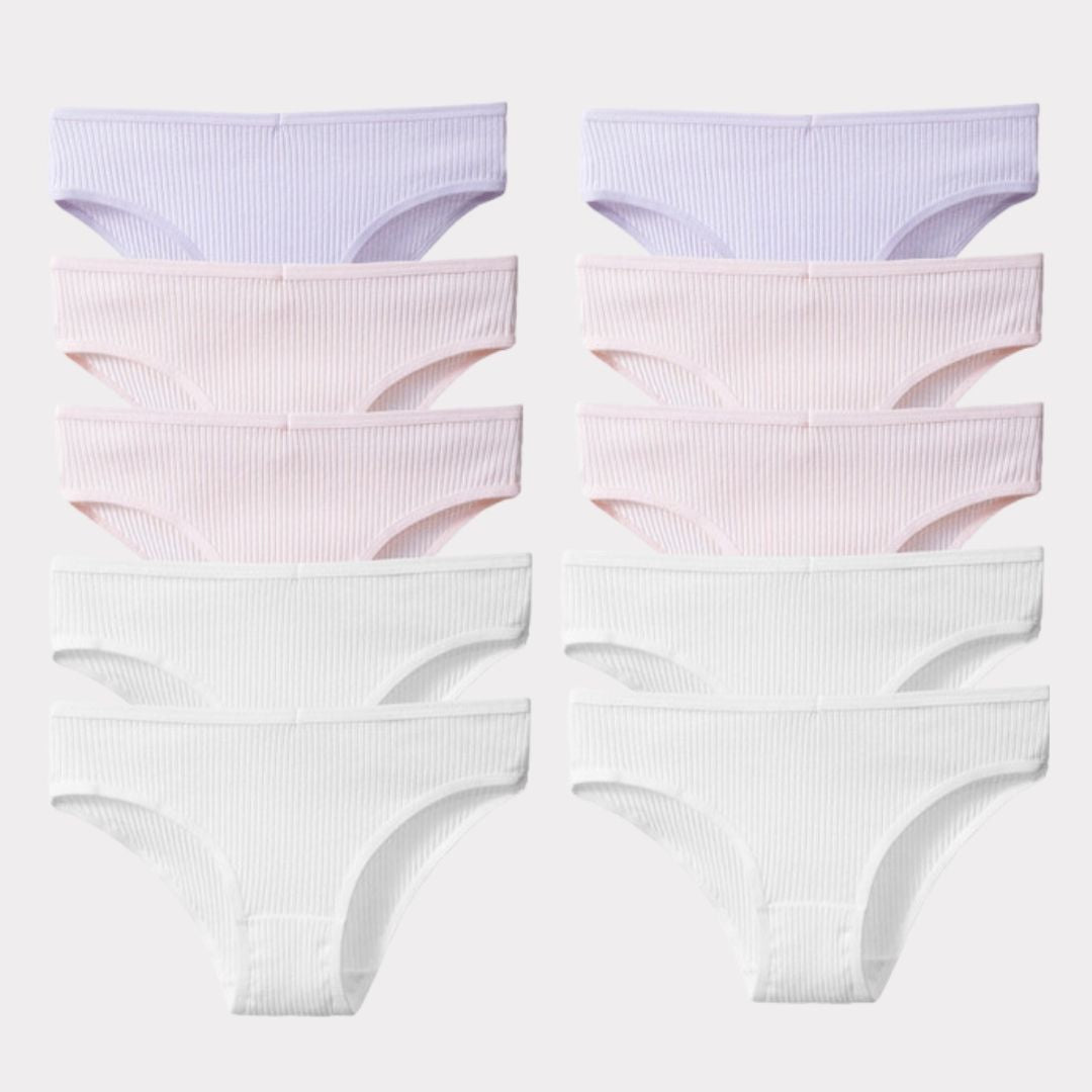 10 Culottes Antibactériennes Super Confortables en Coton Premium