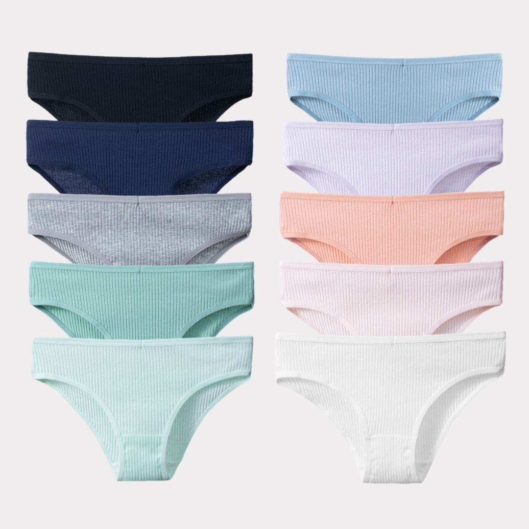 10 Culottes Antibactériennes Super Confortables en Coton Premium