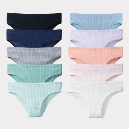 10 Culottes Antibactériennes Super Confortables en Coton Premium