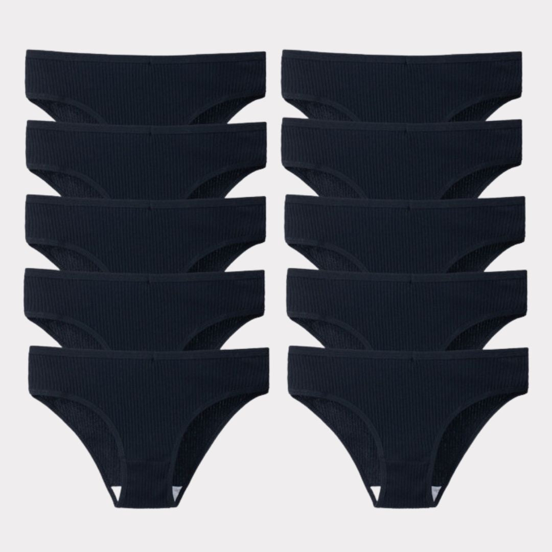 10 Culottes Antibactériennes Super Confortables en Coton Premium