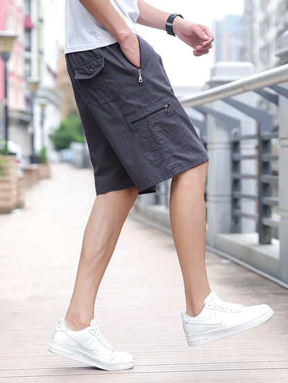 Short cargo léger avec poches