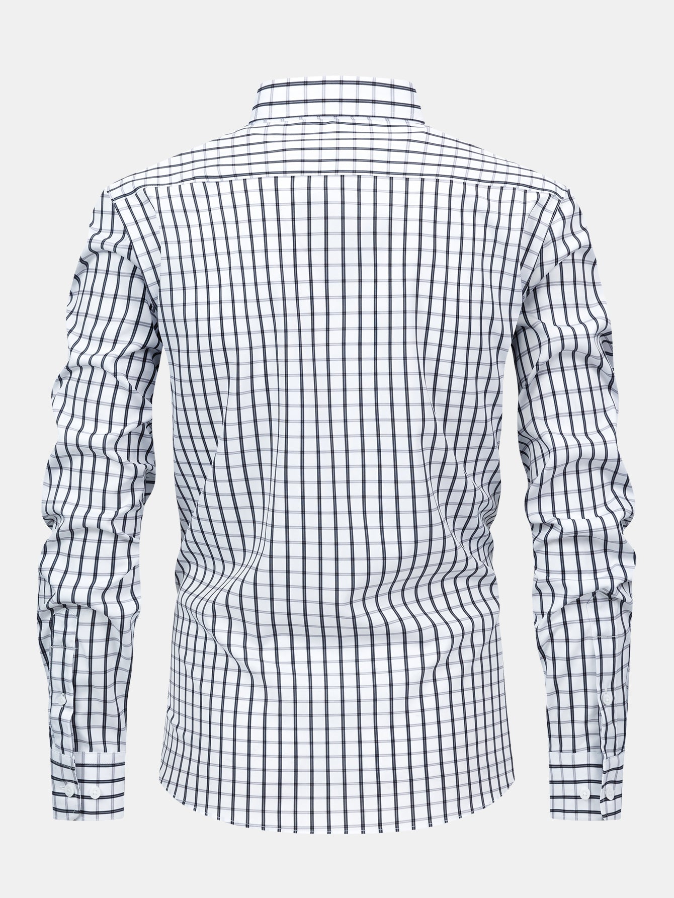 Chemise à carreaux à manches longues et boutons & pantalon