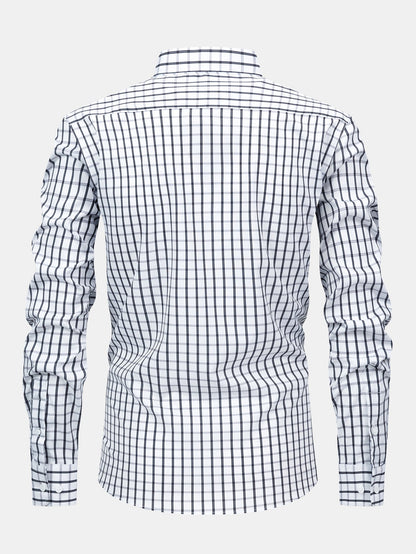 Chemise à carreaux à manches longues et boutons & pantalon