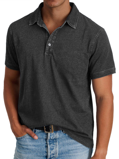 Polo avec collier pour hommes