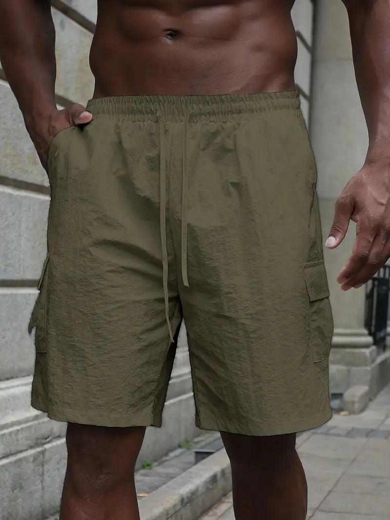 Short respirant à taille élastique