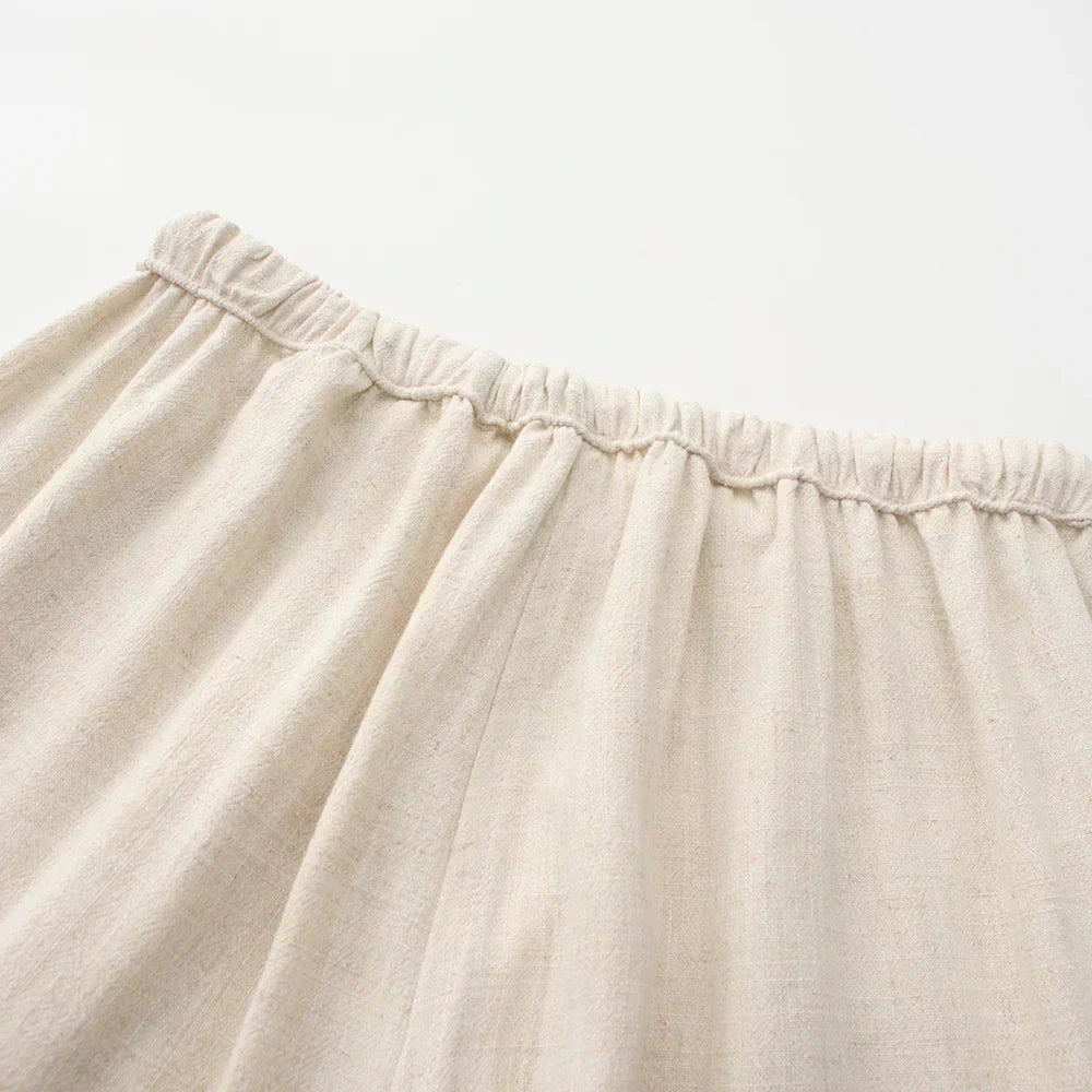 Pantalon slim en lin