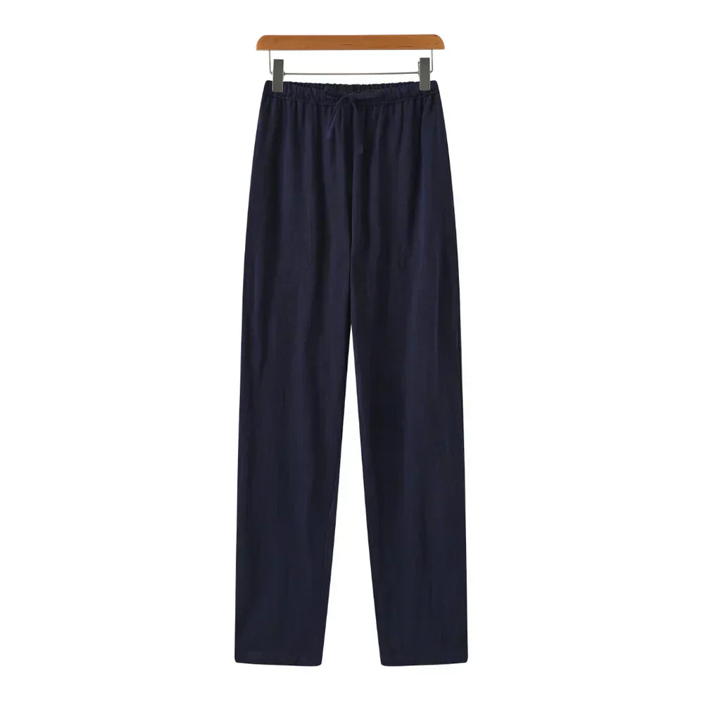 Pantalon slim en lin