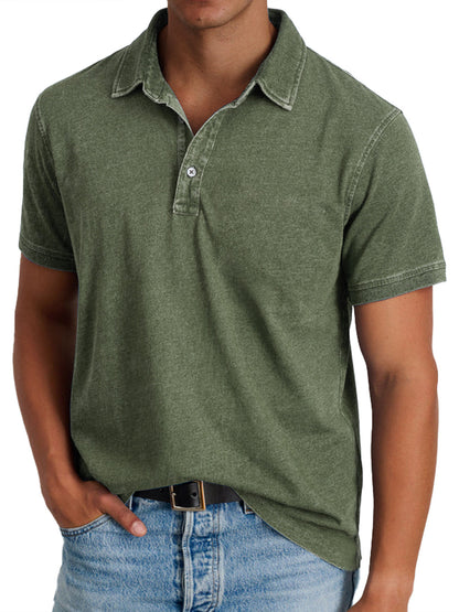 Polo avec collier pour hommes
