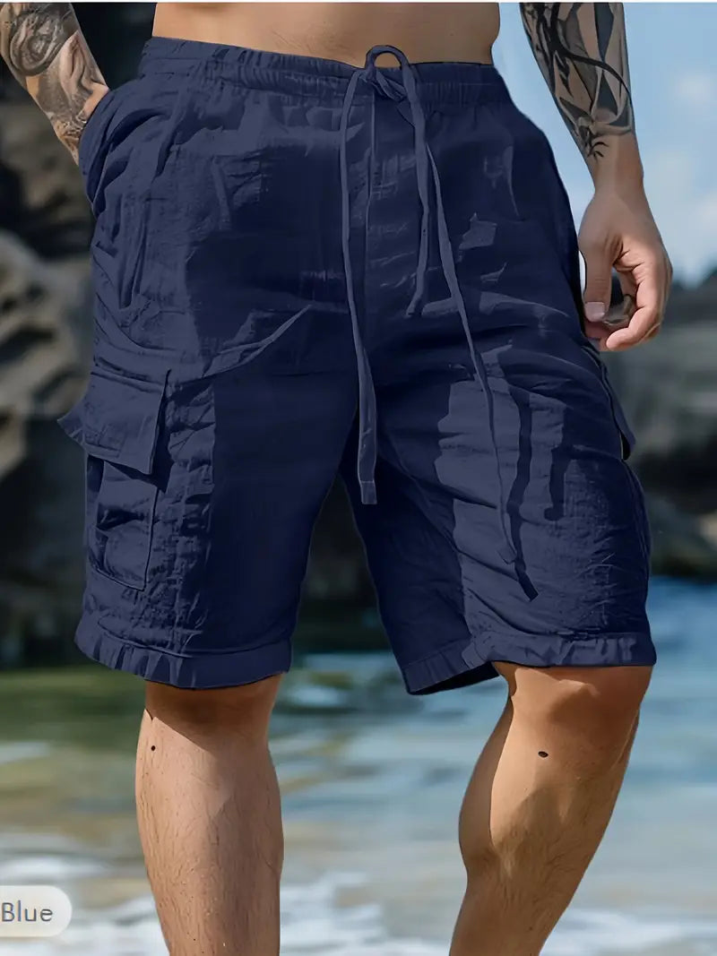 Short respirant à taille élastique