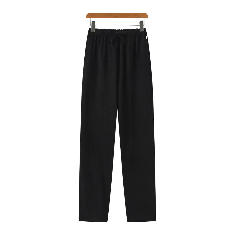 Pantalon slim en lin