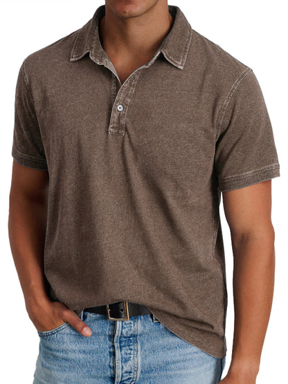 Polo avec collier pour hommes