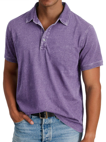 Polo avec collier pour hommes