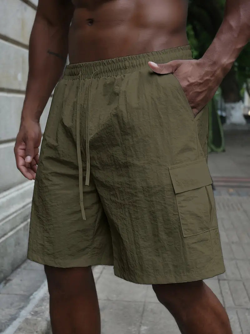 Short respirant à taille élastique
