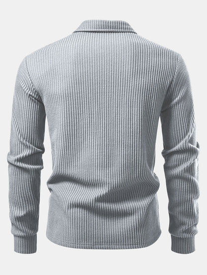Polo en tricot à manches longues
