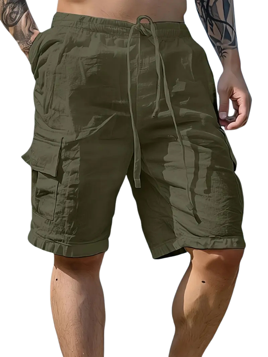 Short respirant à taille élastique