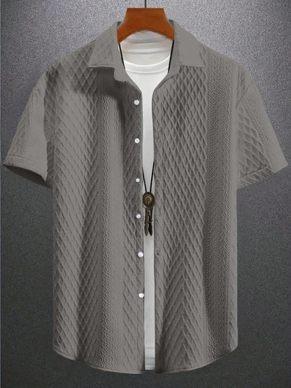 Kaloa™ - Chemise Texturée Homme – Raffinement Minimaliste