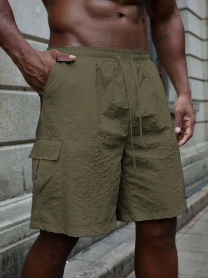 Short respirant à taille élastique
