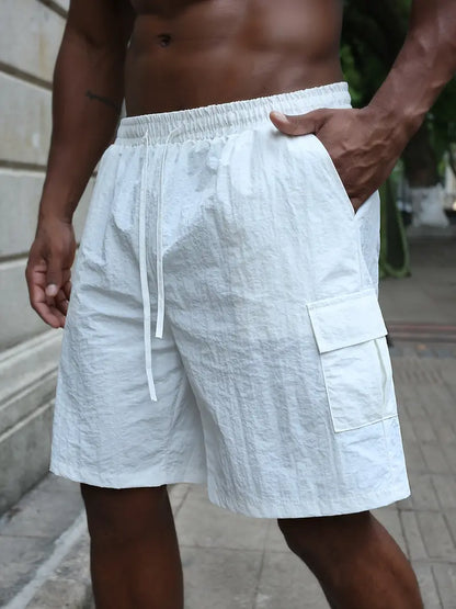 Short respirant à taille élastique