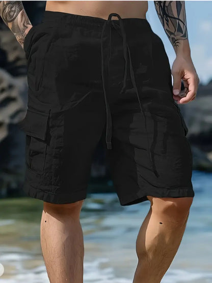 Short respirant à taille élastique